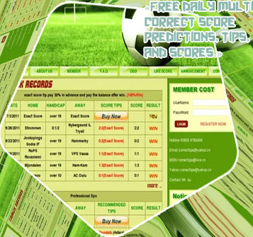 Score soccer tips